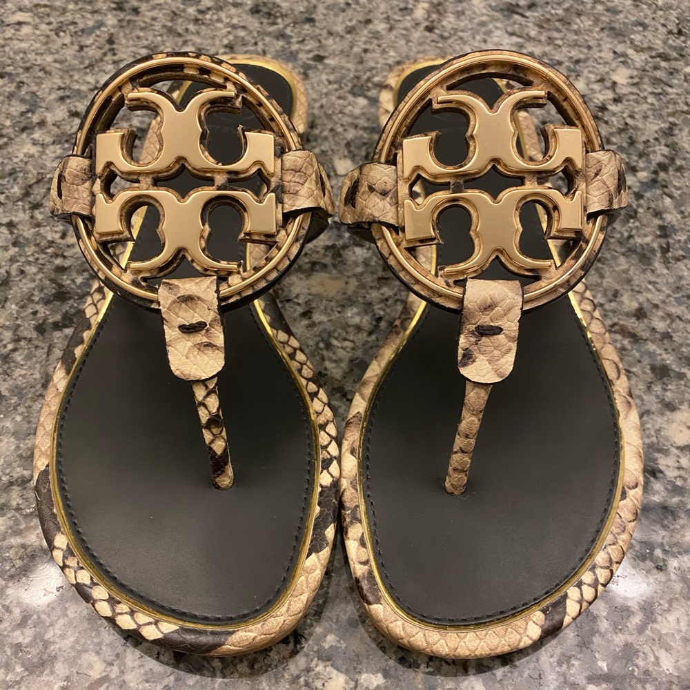 Tory Burch Metal Miller Sandals - Desert Roccia